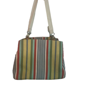 Vintage 1954 Fossil striped purse.
